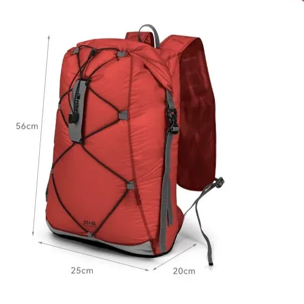 sac à dos imperméable ultra-léger pour la randonnée en plein air, le camping, le rafting, multifonctionnel, pliable, avec séparation humide/sec