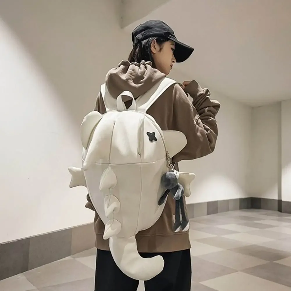 sac à dos tendance imperméable motif requin, multi-poches, décontracté, pour ordinateur portable, grande capacité, idéal pour les étudiants et les écoliers (garçons et filles)