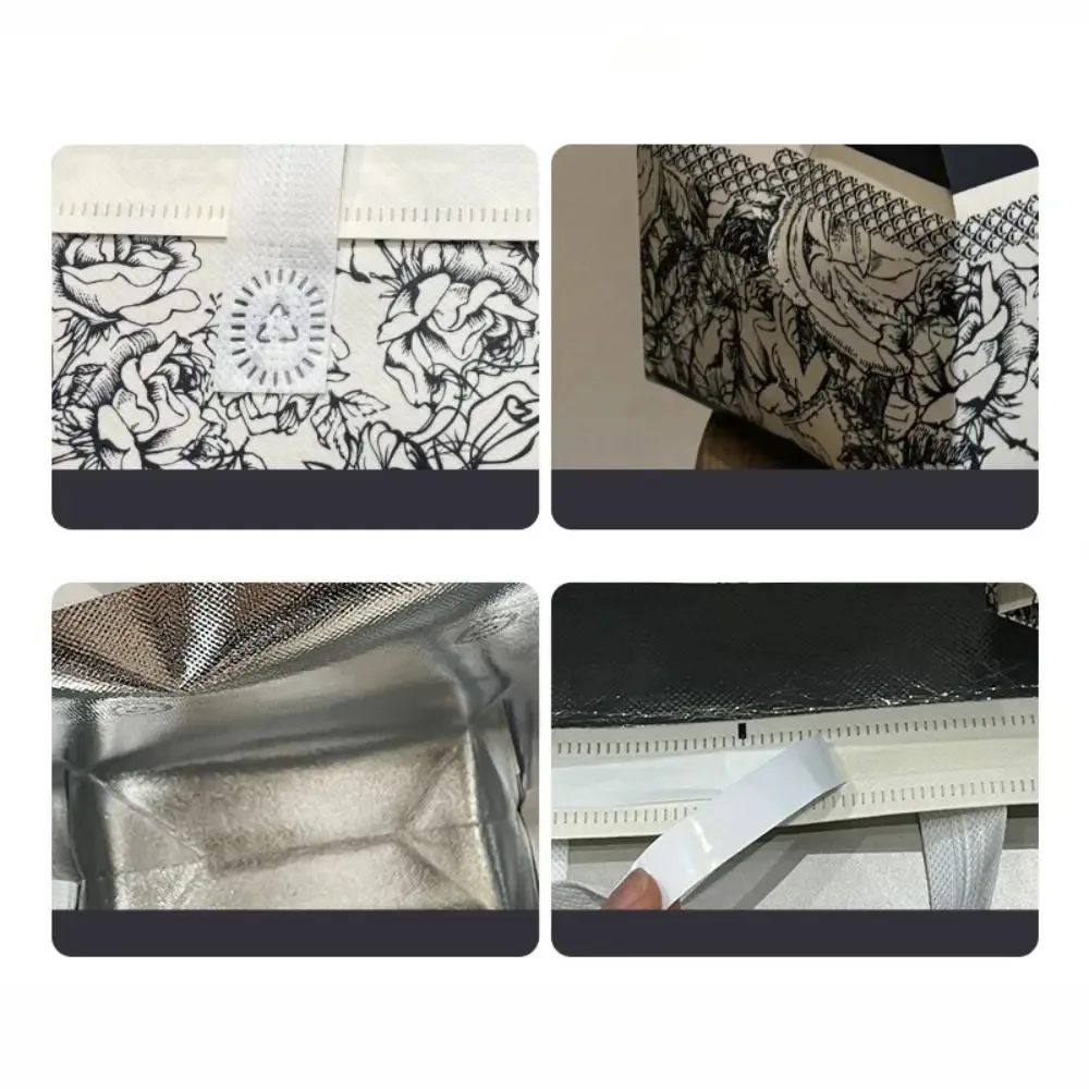 sac d'emballage de thé au lait en tissu non tissé réutilisable, couvercle de tasse isolé de voyage, sac fourre-tout à café en papier d'aluminium, 10 pièces