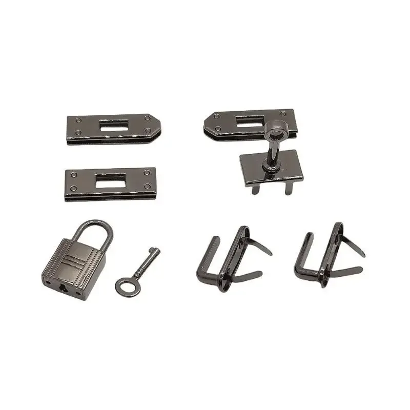 7 pièces de boutons de fermeture en métal de haute qualité pour la fabrication sur mesure de sacs à main, sacs à bandoulière et pochettes diy.