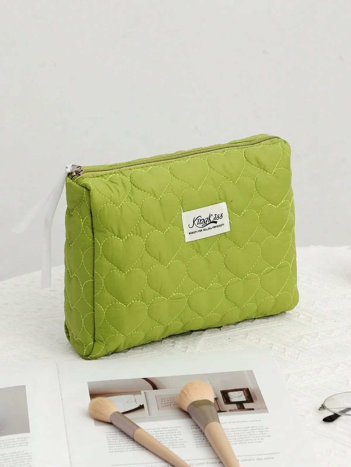 trousse de maquillage douce en forme de cœur, sac à cosmétiques décontracté, cubes d'emballage portables de vacances, voyage pour femmes, cadeau de printemps et d'été, sac de soins de la peau