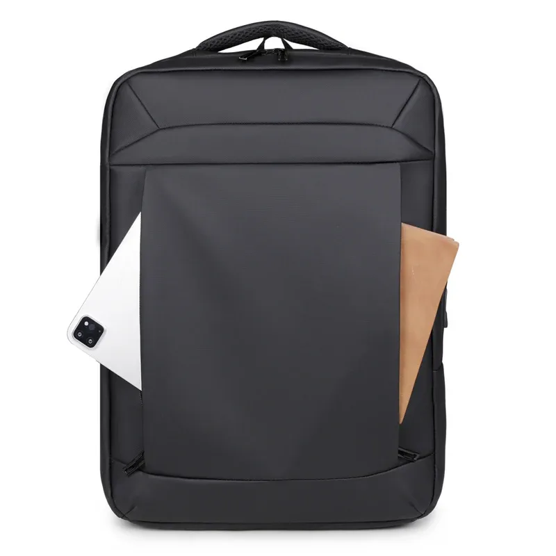 sac à dos simple et décontracté, imperméable, pour ordinateur de 14 pouces, avec charge rapide usb, sac à dos de grande capacité pour hommes et femmes
