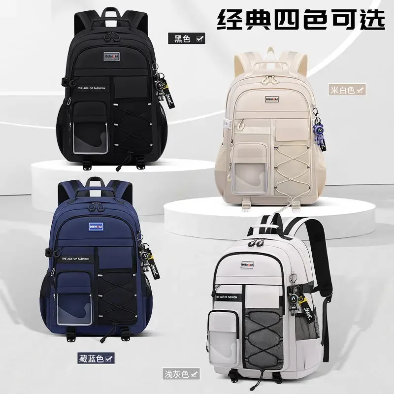 sac à dos d'école pour garçons et filles, sac à livres de grande capacité, sac oxford étanche pour adolescents et étudiants, cadeau ours éclair réfléchissant
