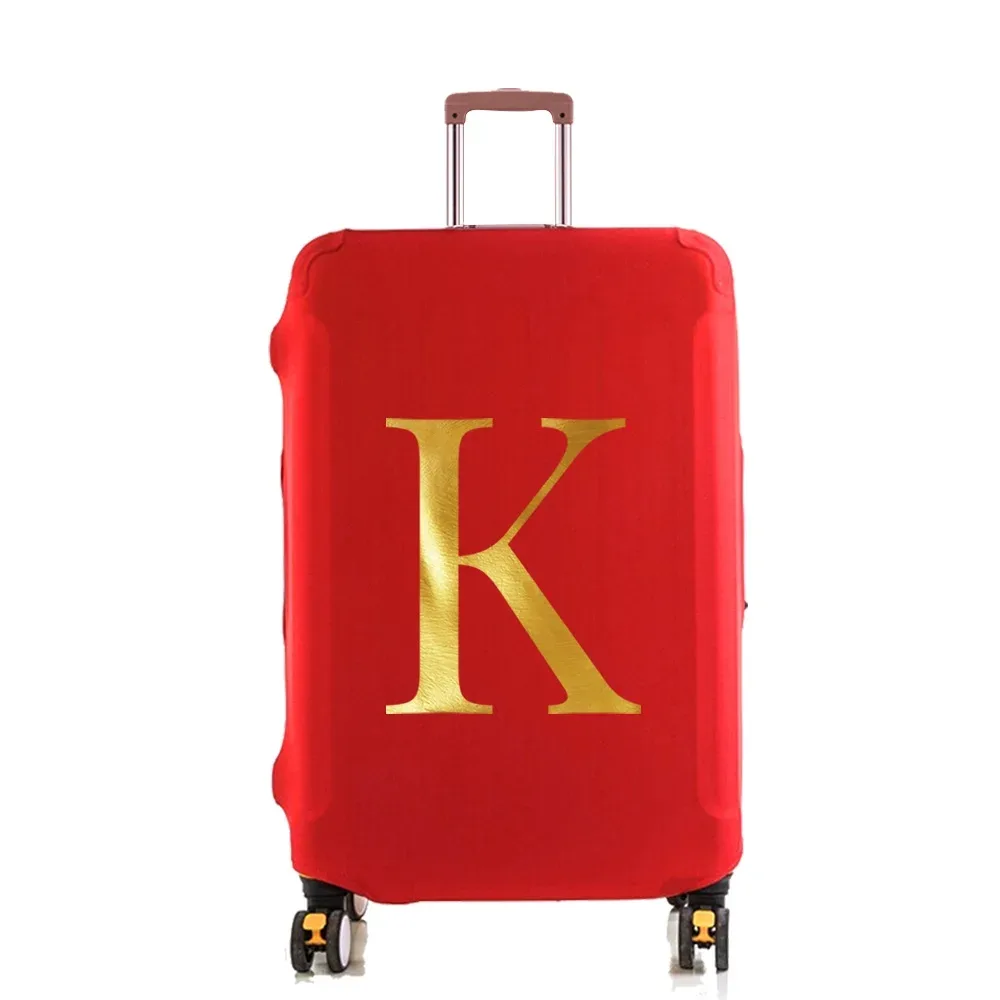 housse de protection élastique pour valise, housse anti-poussière tendance pour bagages à roulettes de 18 à 28 pouces, avec impression de nom, accessoires de voyage