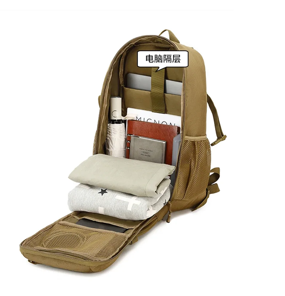 sacs à dos tactiques d'extérieur de haute qualité, grande capacité, étanche, multifonctionnel, pour trekking en plein air, camping