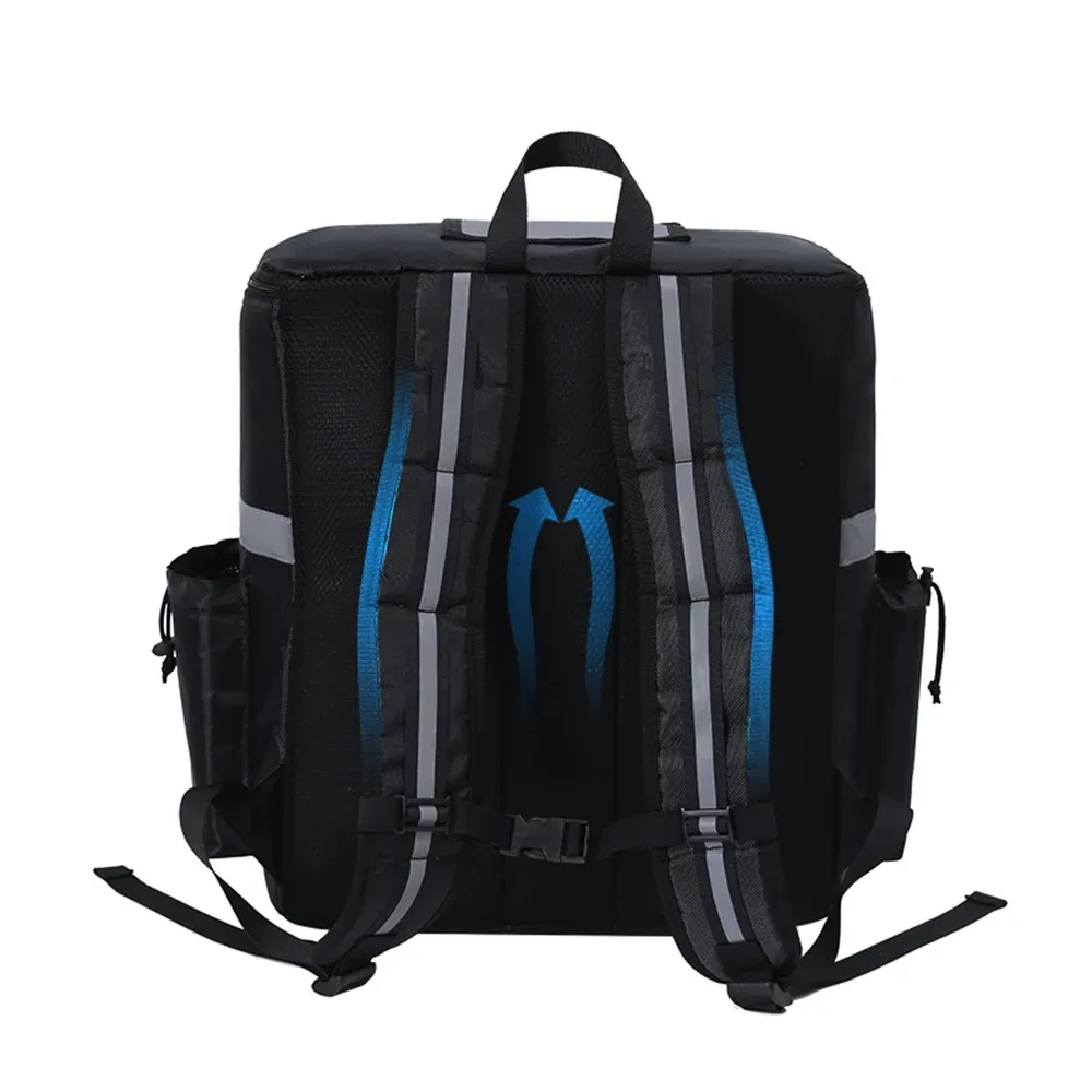 sac à dos de livraison isolé-sac de livraison de nourriture thermique pour les pilotes, sac à dos d'extérieur et d'épicerie de grande capacité 30l