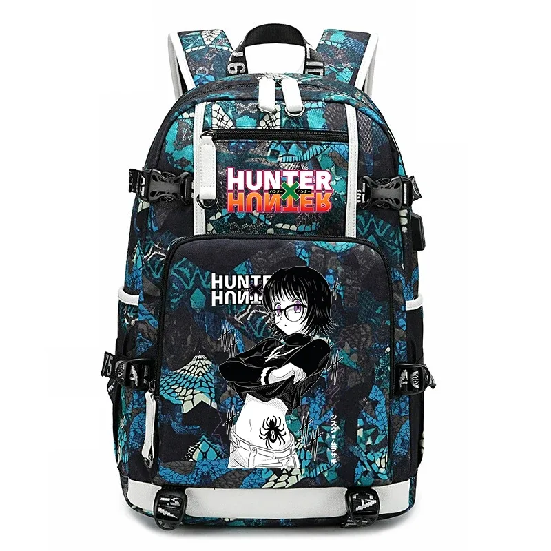 sac à dos imprimé hunter x hunter, grande capacité, pour étudiants, enfants, adolescents, voyage scolaire, sac à dos de voyage