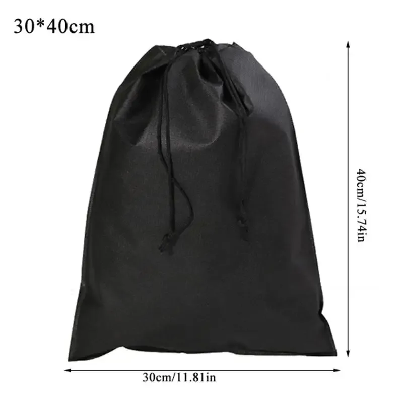 sac à chaussures de voyage portable anti-poussière avec cordon de serrage, organisateurs de pochettes, sacs de rangement de chaussures non tissés pour chaussures de sport et bottes