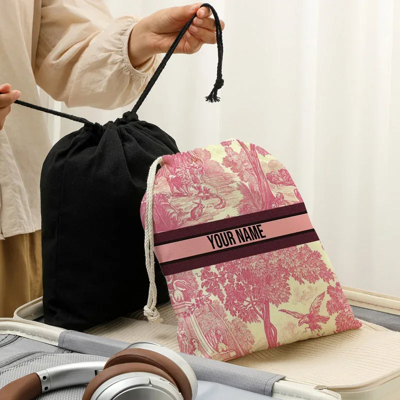 sac de rangement personnalisé pour femmes, sac à bandoulière de grande capacité, fourre-tout imprimé à la mode, sac de rangement de nom personnalisé, sac de luxe