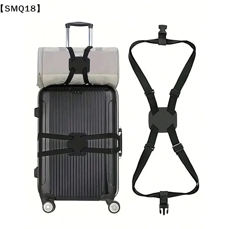 sangle de bagage élastique réglable, bande de fixation pour valise, sangle de fixation de bagages, ceinture de fixation sécurisée antivol pour voyage【smq】