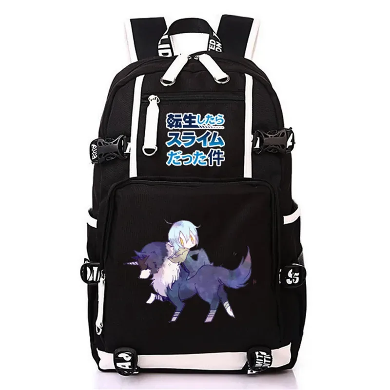 sac à dos d'école kawaii de l'anime that time i got reincarnated as a slime pour adolescentes et adolescents, sac à dos léger en oxford pour ordinateur portable
