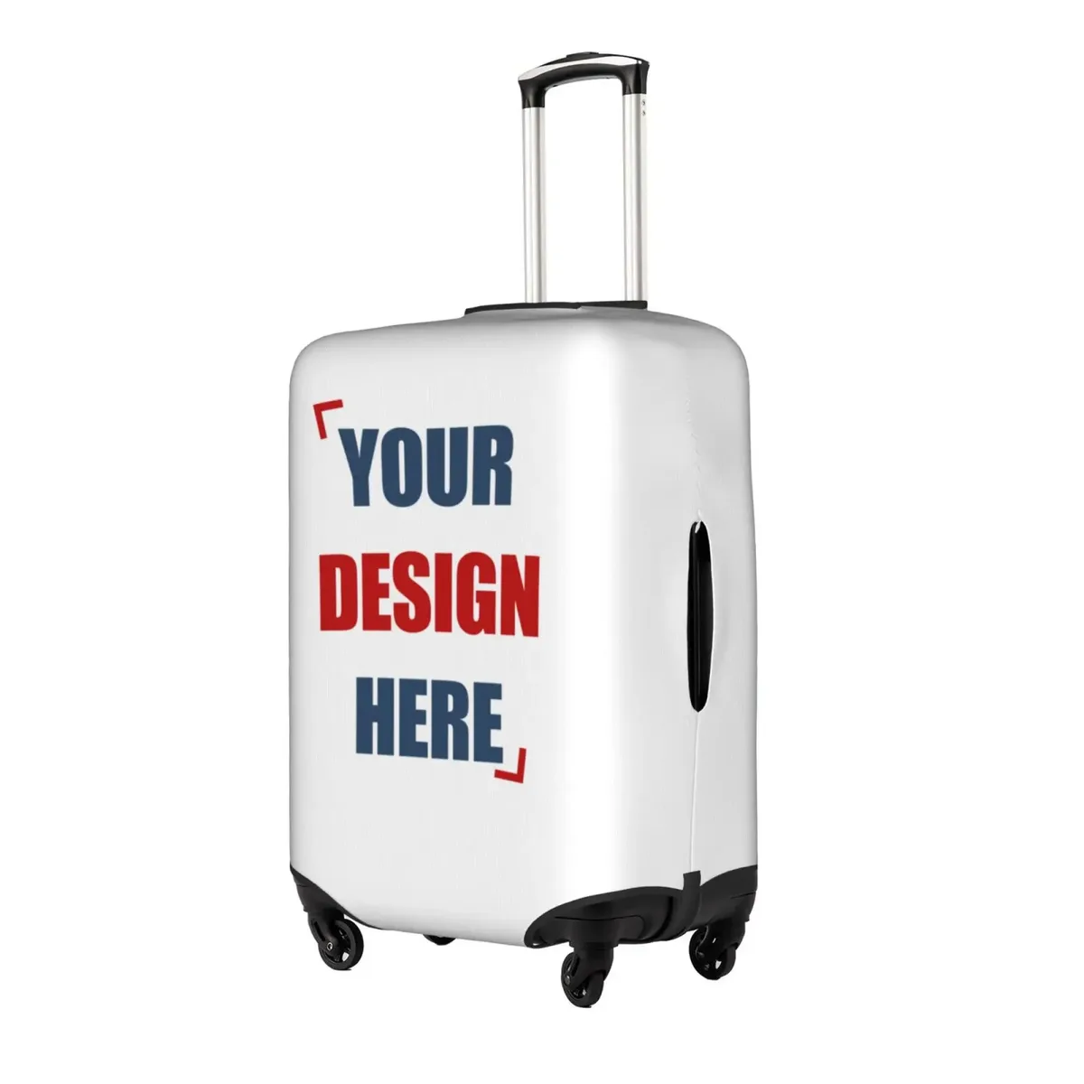housse de bagage personnalisée avec logo, élastique, votre design ici, housse de protection pour valise de voyage, convient aux valises de 18 à 32 pouces