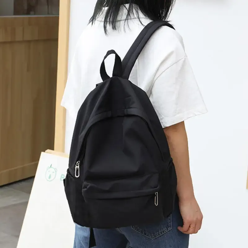 Sacs à dos tendance pour femmes, sac à dos uni, décontracté, grande capacité, sacs à dos scolaires, sacs à dos à bandoulière pour femmes