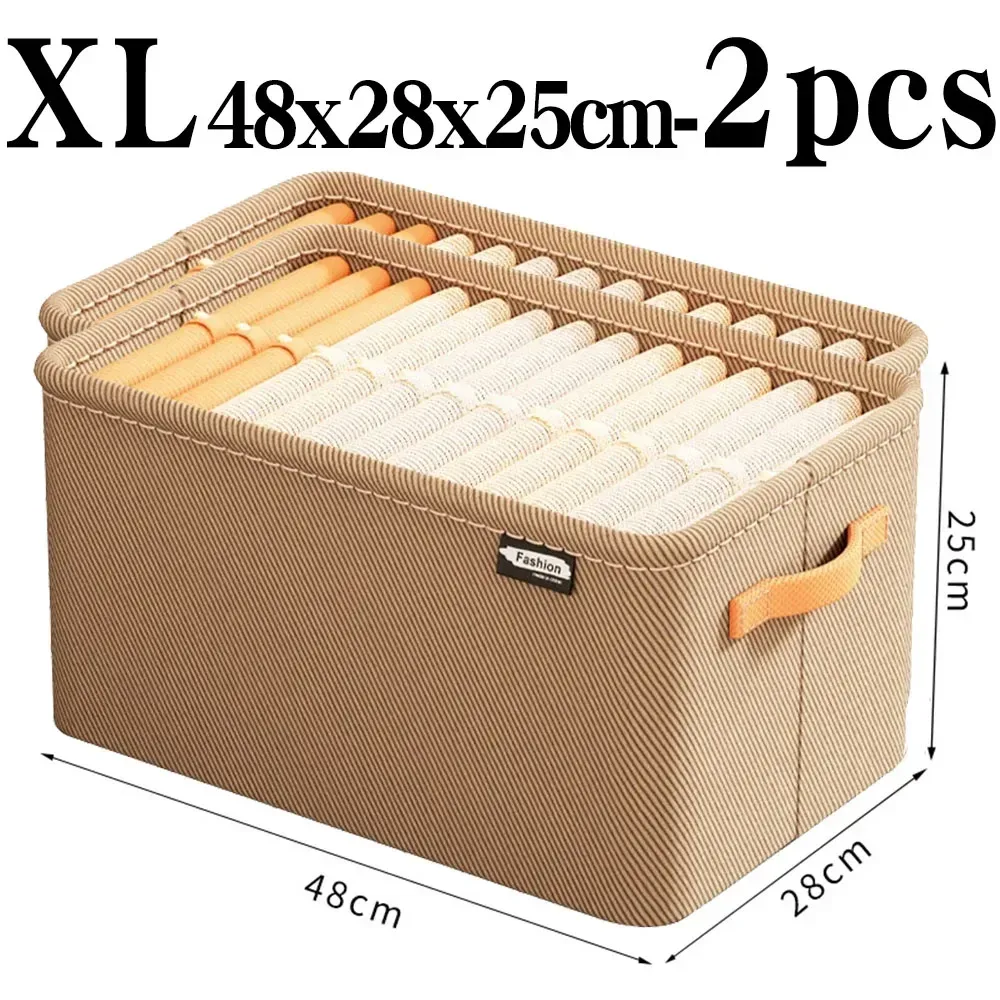 boîte de rangement pliable en tissu avec cadre en acier, organisateur de garde-robe à dessus ouvert, bac à tiroirs pour pulls et pantalons, organisation de placard