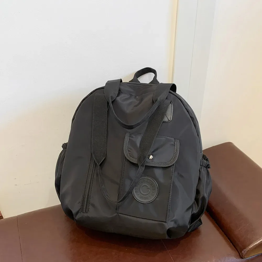 sac à dos de natation en nylon de style coréen, grande capacité, sac à bandoulière rond en nylon, sac fourre-tout, design de niche, sac de fitness pour filles