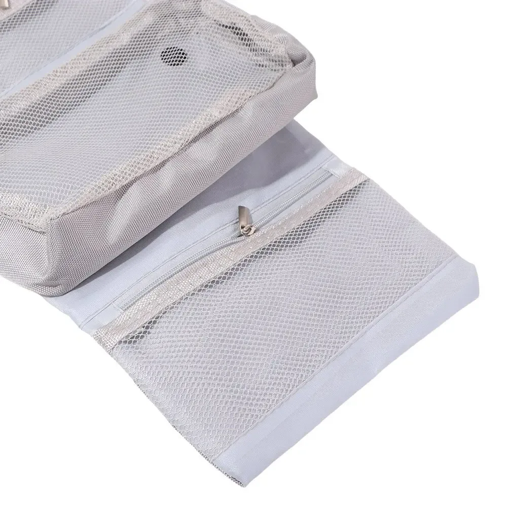 Sac de toilette pliable de style japonais avec crochet, sac de rangement pour articles de toilette, sac de rangement pour articles de toilette à suspendre, grande capacité, sac cosmétique pour hommes