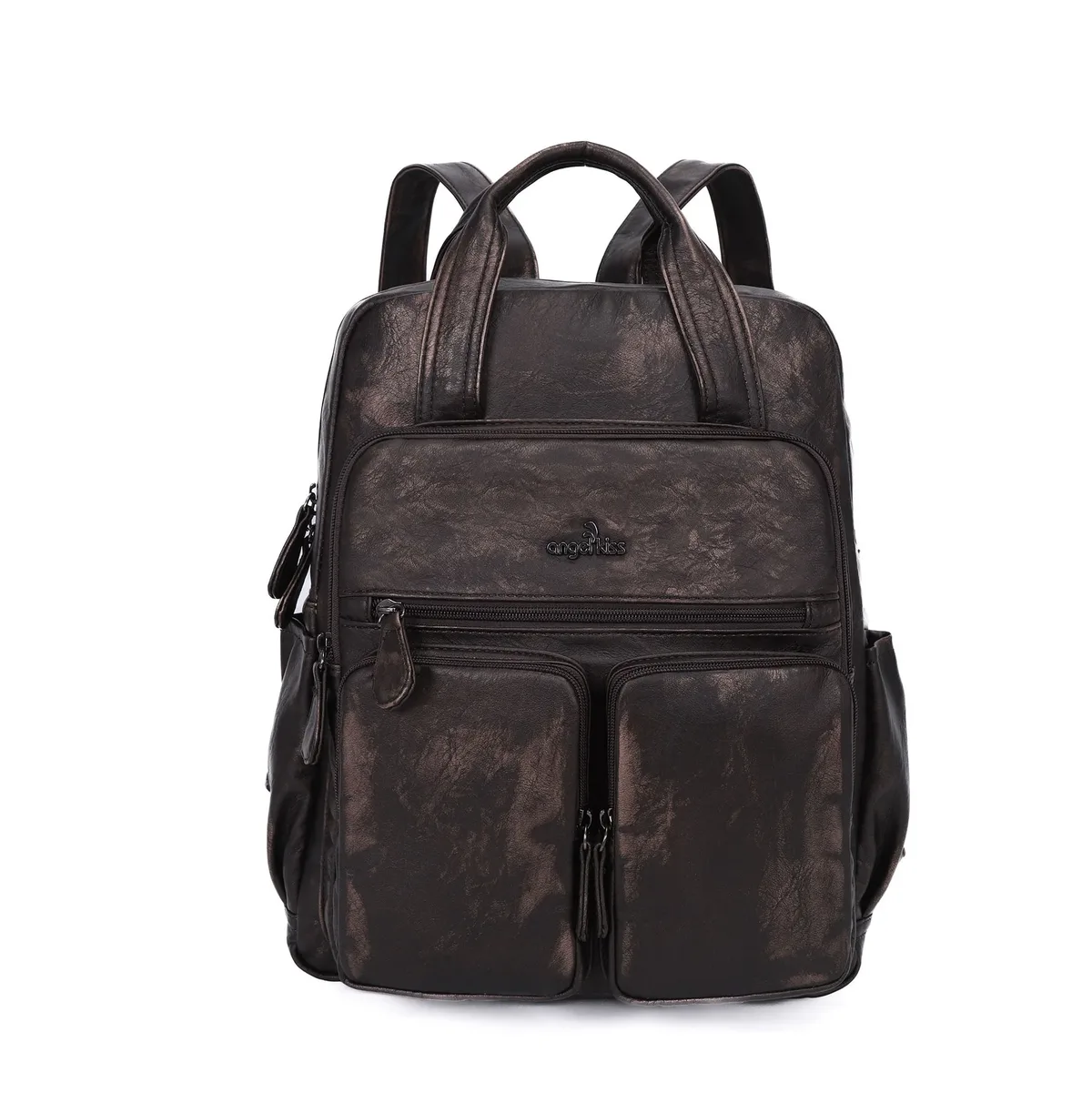 grand sac d'école pour femmes, couleur unie, multi-poches, mode voyage, grand sac à dos pour la rentrée scolaire