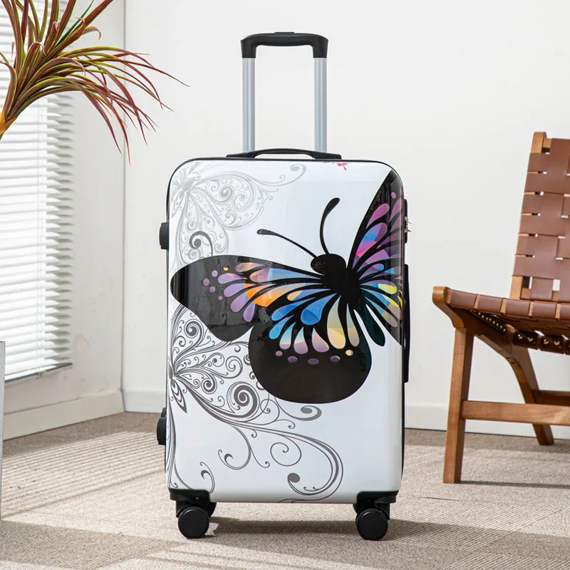 valise de voyage à roulettes de grande capacité de 20 pouces avec verrouillage par mot de passe pour les vacances et les voyages d'affaires