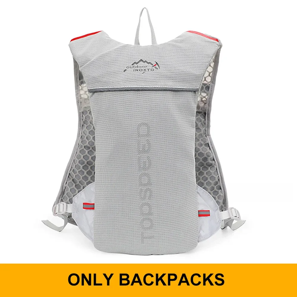sac à dos ultraléger pour hommes, 5l, pour course en plein air, gilet d'hydratation, jogging, respirant, pour marathon, vélo, bouteille d'eau, 500ml