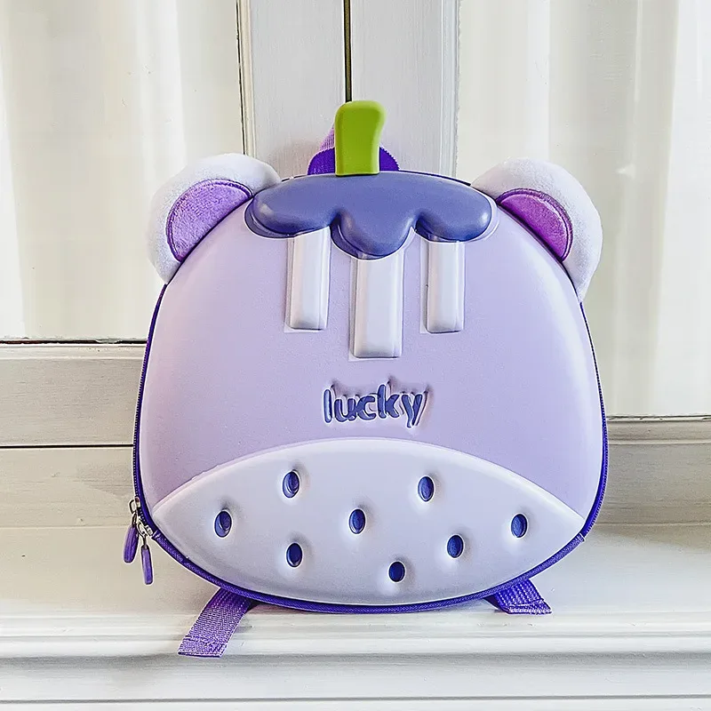 sac à dos maternelle unisexe léger en tissu oxford respirant, motif lapin mignon, pour l'éducation des enfants