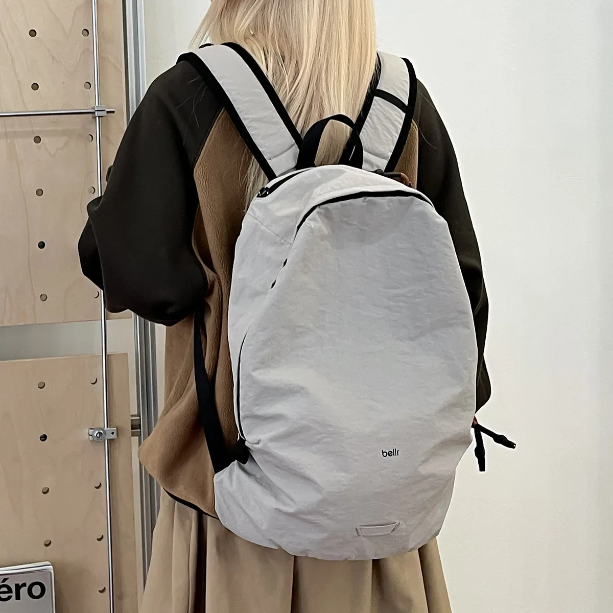 Sac à dos unisexe grande capacité pour ordinateur portable, idéal pour le cyclisme et la randonnée, style urbain simple, en nylon – Nouvelle collection Printemps-Été 2026