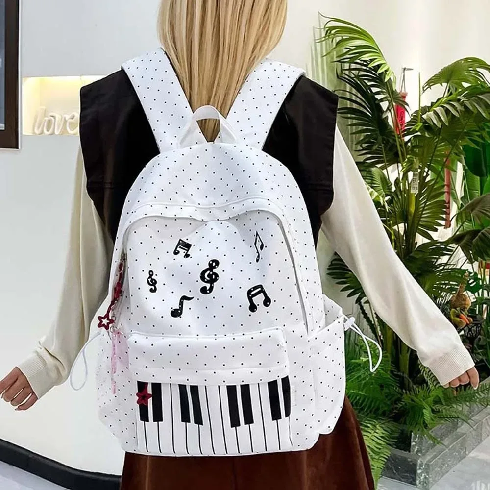 sac à dos pour piano en nylon, multi-poches, design léger, sac pour notes de musique, sangle respirante, grande capacité, sac à dos pour clavier