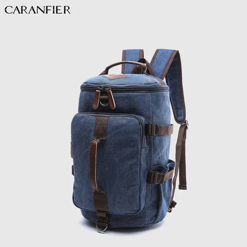 caranfier sacs de voyage pour hommes sacs à main de week-end en toile multifonctionnels unisexe grande capacité sac à dos extérieur paquets de bagages sacs