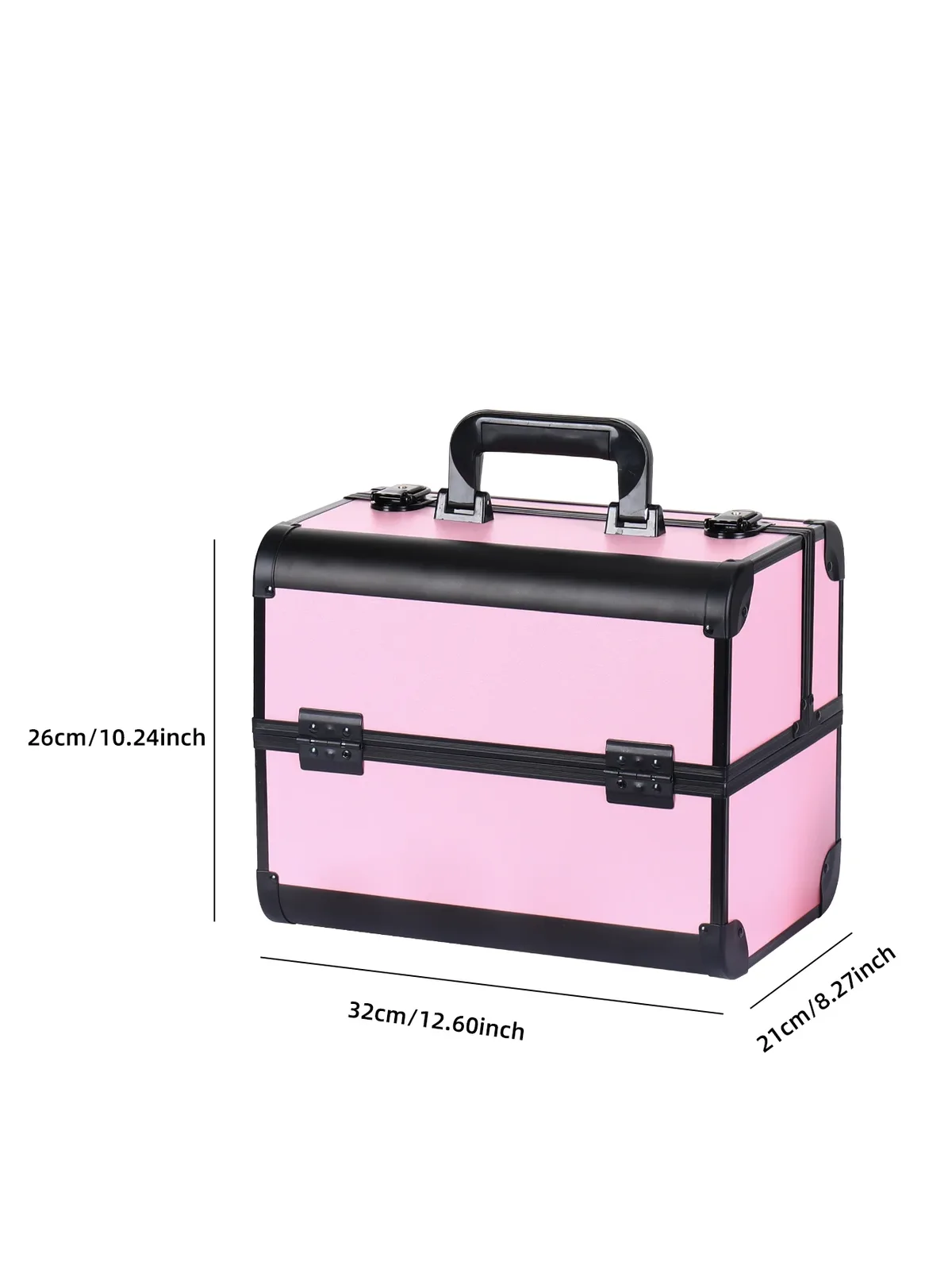 mallette de train de maquillage grandes étuis à cosmétiques portables 4 plateaux boîte de rangement de maquillage professionnelle boîte de maquillage