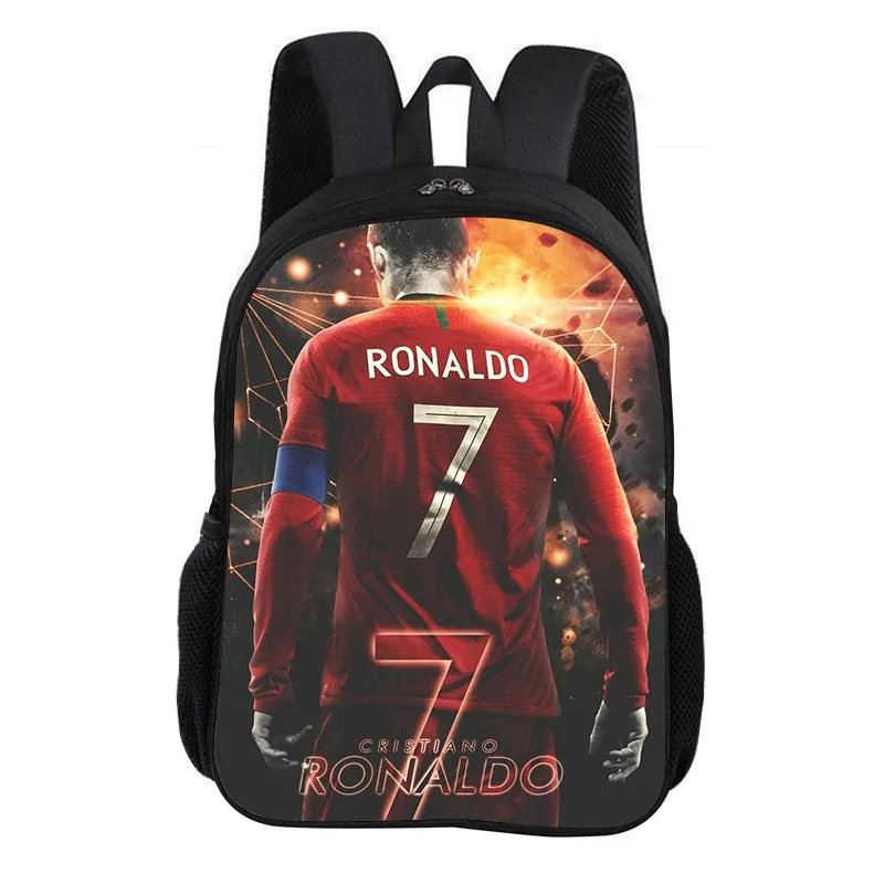 sac à dos scolaire ronaldo cr football star, sac à dos pour enfant, sac à livres, sac à dos de mode, sac à dos de sport, cadeau pour enfant