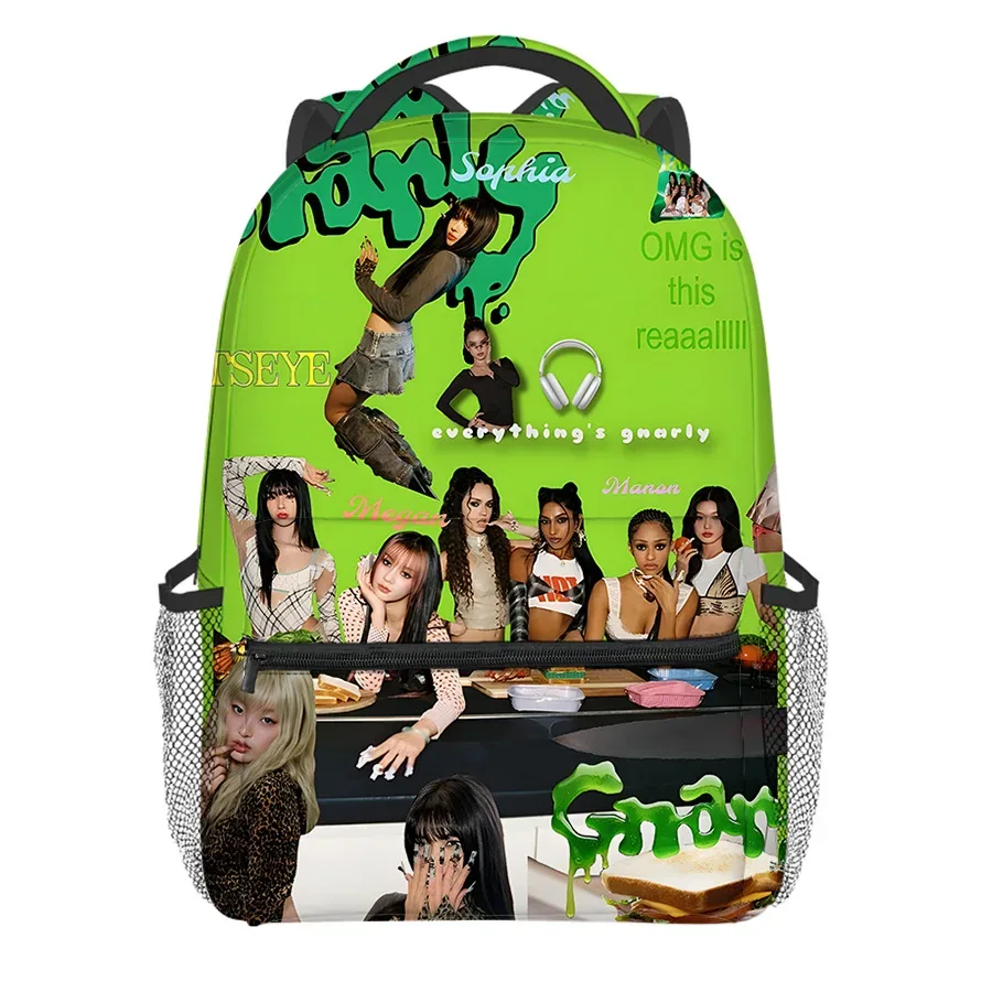 sac à dos de luxe kpop katseye pour étudiants, nouveauté populaire, sac à dos pour ordinateur portable, impression 3d, oxford, imperméable, pour garçons/filles, sacs à dos de voyage