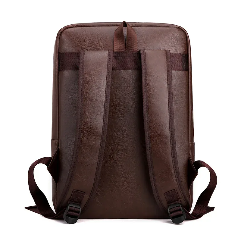 nouveau sac à dos en cuir sac à dos d'affaires décontracté pour hommes sac d'ordinateur de grande capacité sac à dos pour étudiant sac à dos de voyage simple