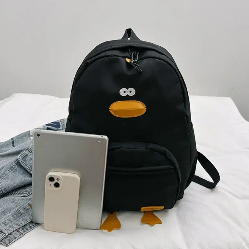 2025 nouveau dessin animé canard sac à dos concepteur mignon sac de voyage femme étudiant polyvalent édition coréenne filles sac d'école rюкзак