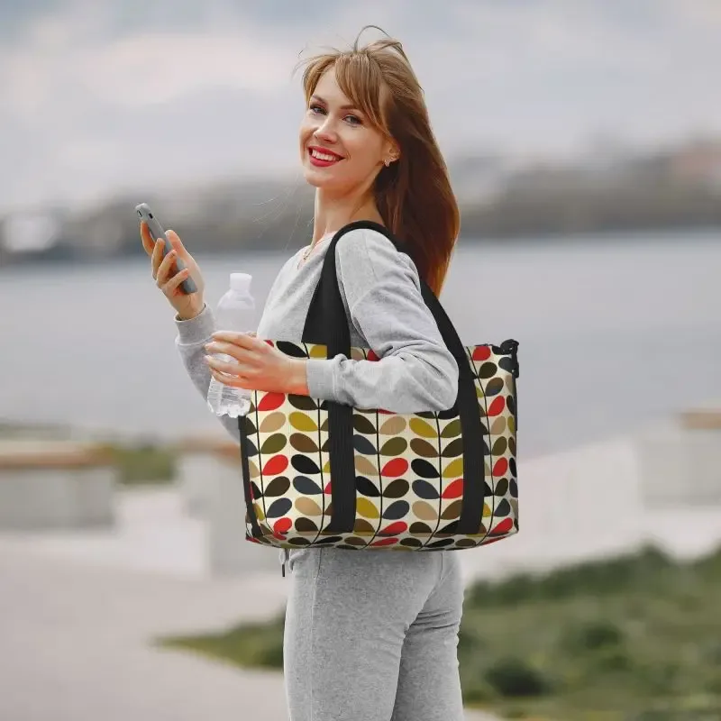 sacs de sport de voyage imperméables à tiges multiples, sac de week-end de nuit, sacs fourre-tout à main initiés pour le sport, le yoga, orla kiely folio