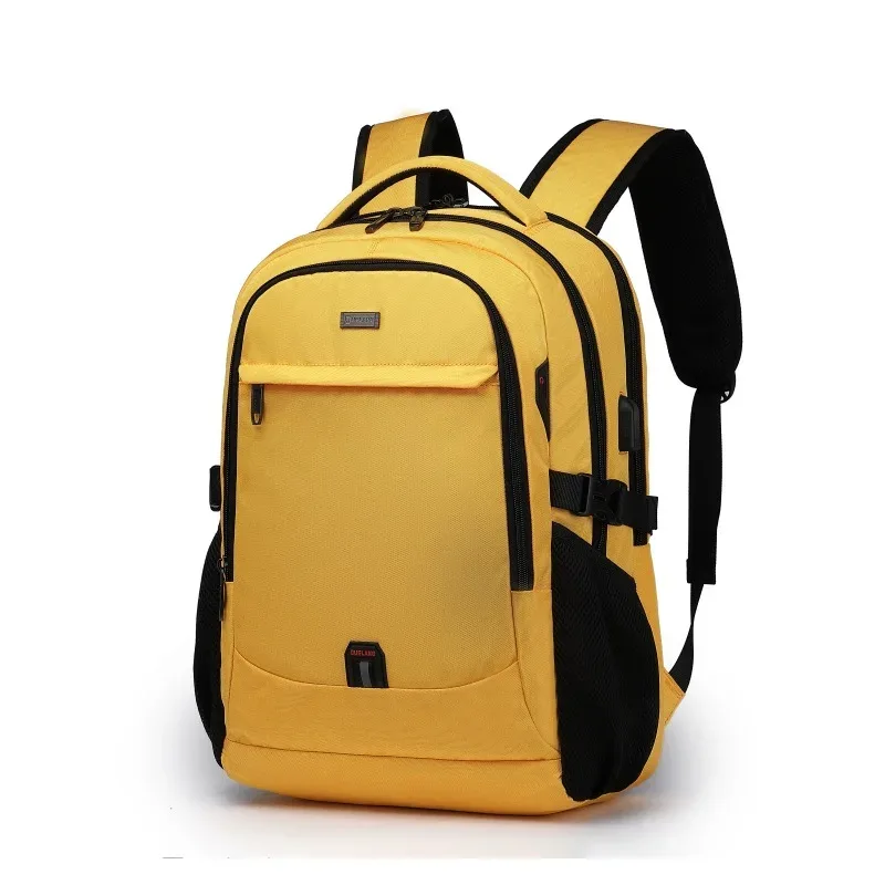 sac d'école étanche de grande capacité sac à dos pour hommes voyage ordinateur portable sacs à dos 15.6 pouces mâle mochila pour adolescent