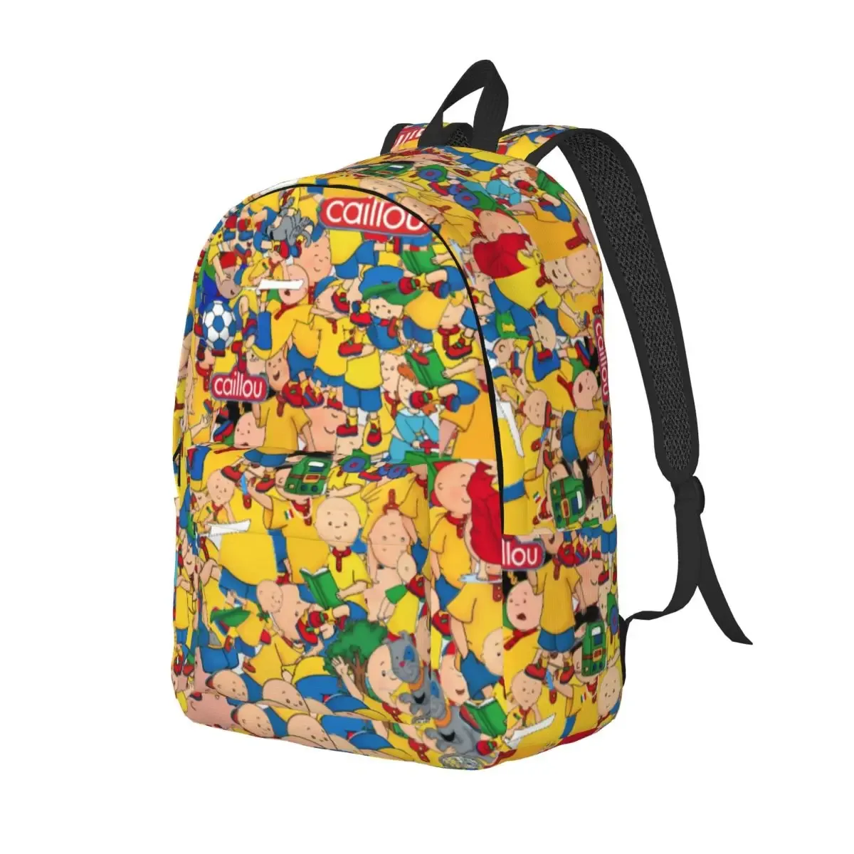 baby friend c-caillou sac à dos classique avec poche sac à dos de travail pour lycée pour hommes et femmes sacs en toile pour ordinateur portable