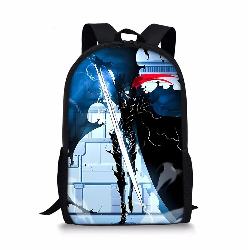 j'ai mis à niveau du sac à dos solo leveling seul, sac à dos universel imprimé pour écoliers et enfants