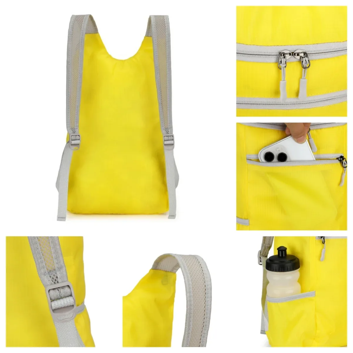 sac à dos de sport de plein air en nylon léger unisexe pliable compact sac à dos décontracté sac à dos de randonnée petit sac de randonnée