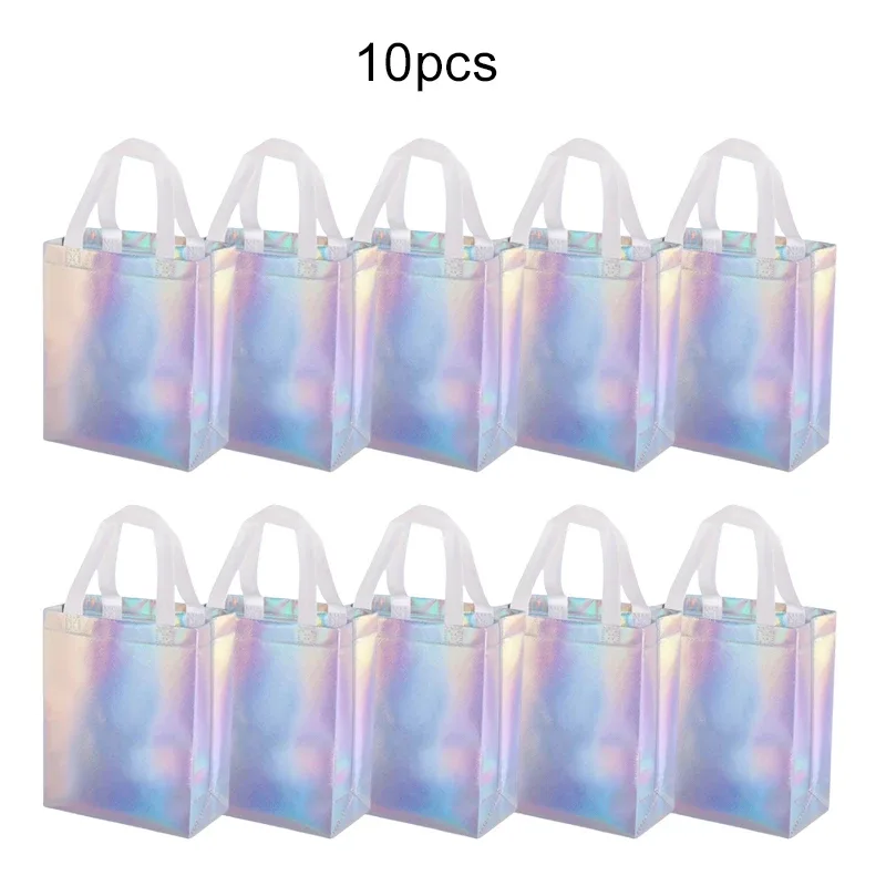 sac fourre-tout réutilisable pour cadeaux, 10 pièces, pour demoiselles d'honneur, mariage, fête d'anniversaire, courses, fournitures de fête écologiques tmz