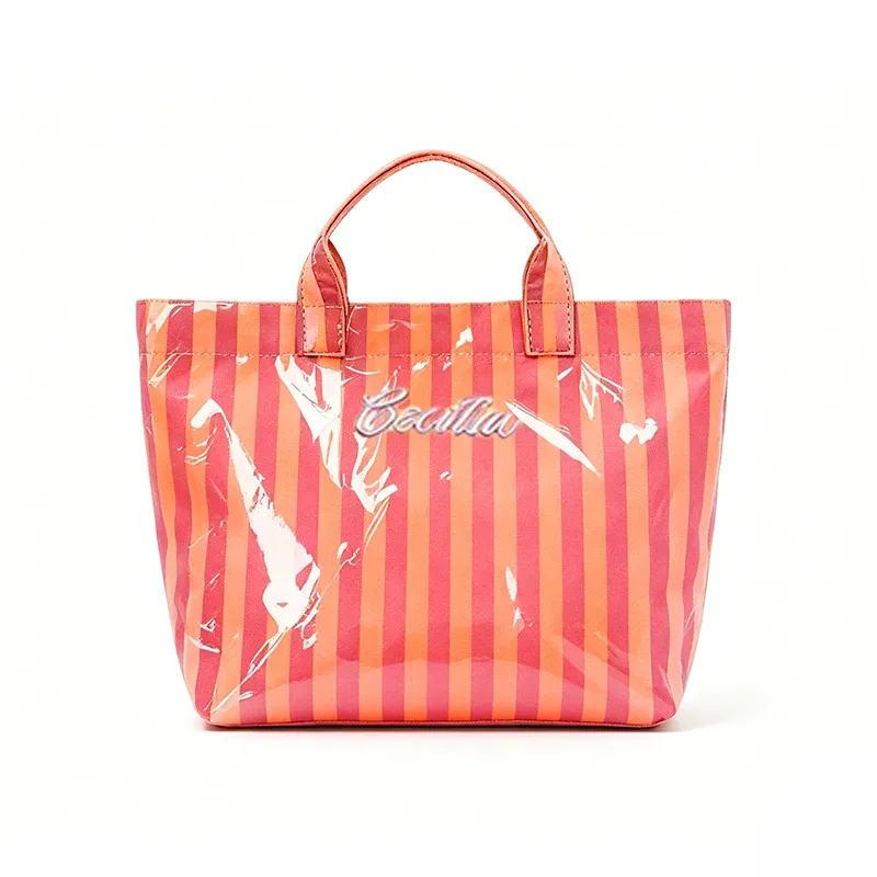 sac fourre-tout rayé personnalisé 1 pièce, sac de plage sur mesure, sac de voyage étanche, cadeau pour demoiselle d'honneur, cadeaux pour enterrements de vie de jeune fille, cadeau de mariage