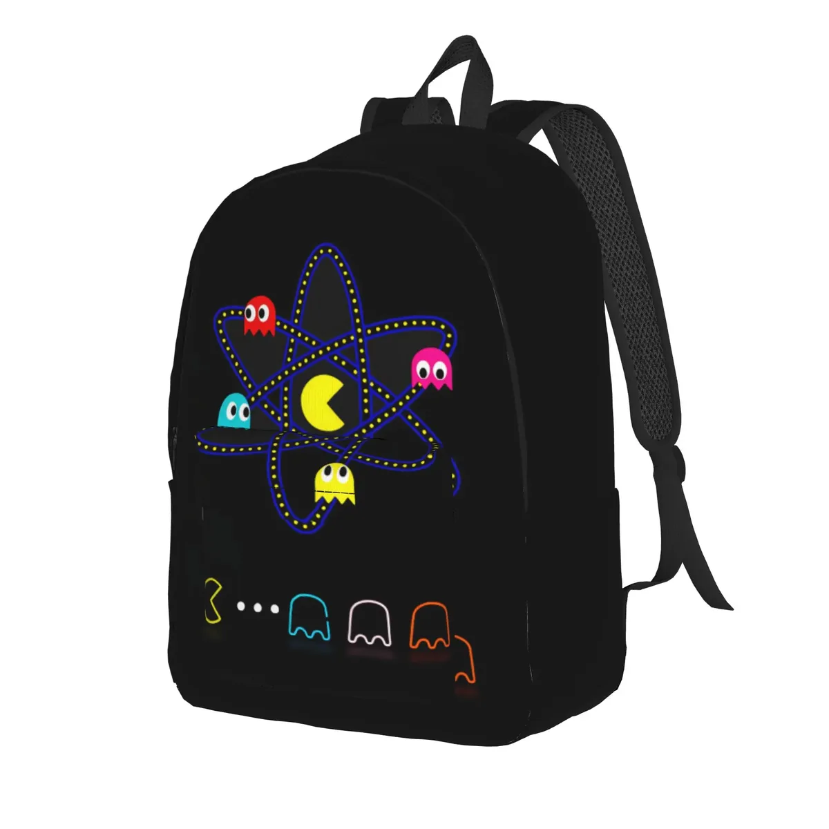 Sac à dos Pac-Man, sacs à dos modernes pour hommes, sacs de voyage à motifs, sacs d'école secondaire, sac à dos de haute qualité
