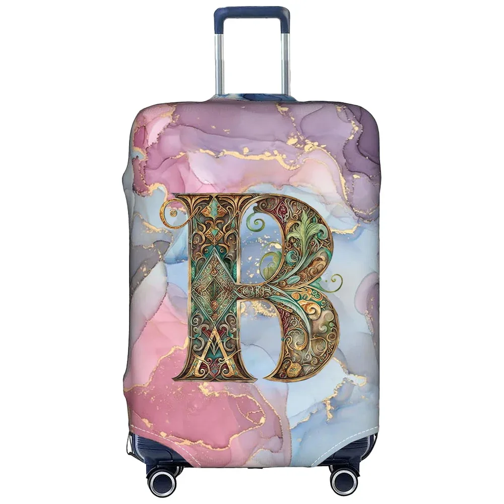 housse de protection pour bagages en tissu extensible, étui de protection pour valise série graphique, housse anti-poussière pour bagages, valise adaptée de 18 à 32 pouces