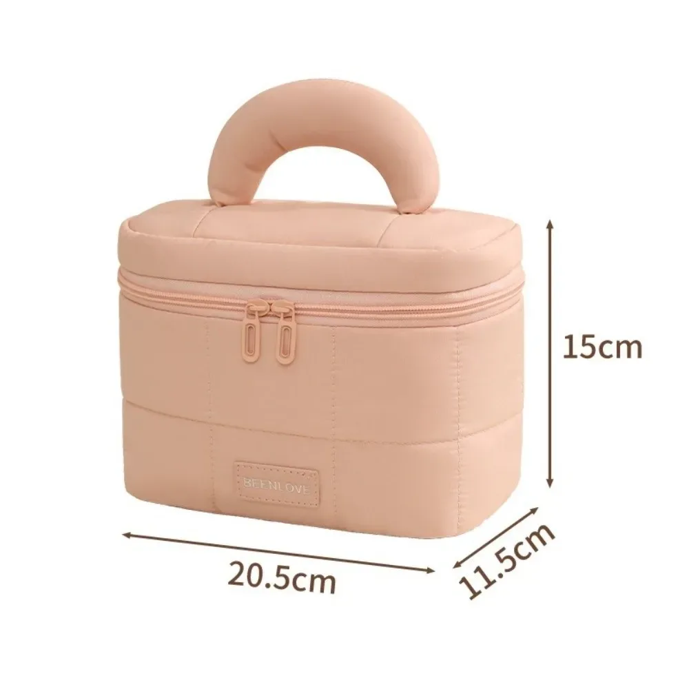 trousse de maquillage de grande capacité, sac à cosmétiques portable de voyage, pochette de rangement de voyage multifonctionnelle multi-compartiments