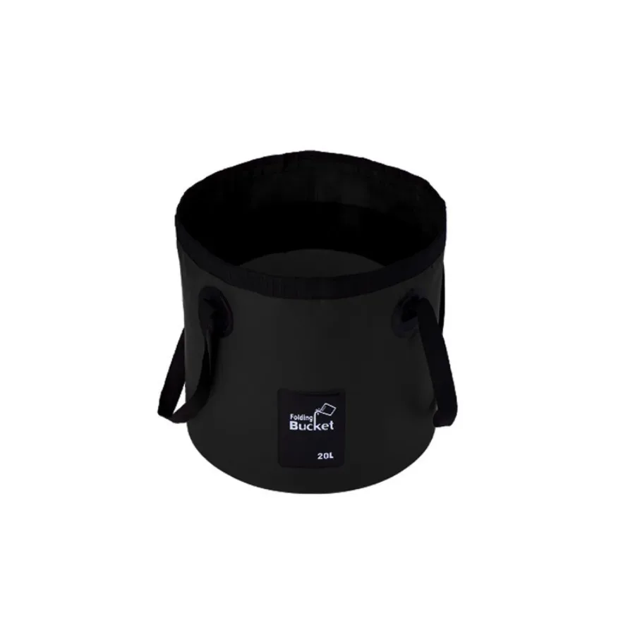 seau pliable portable, sac de rangement en toile, seau à eau pour camping et pêche en extérieur, seau de stockage d'eau pour lavage de voiture