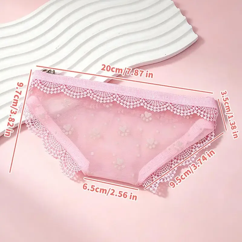 trousse à maquillage en forme de sous-vêtement mignon, en dentelle et maille transparente, pochette de rangement pour maquillage, trousse à crayons, usage quotidien/voyage