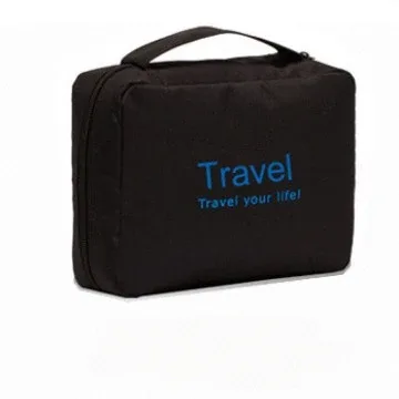 sac de toilette de voyage suspendu pour femmes, grande capacité, imperméable, organiseur de maquillage, sac de rangement de voyage pliable et portable