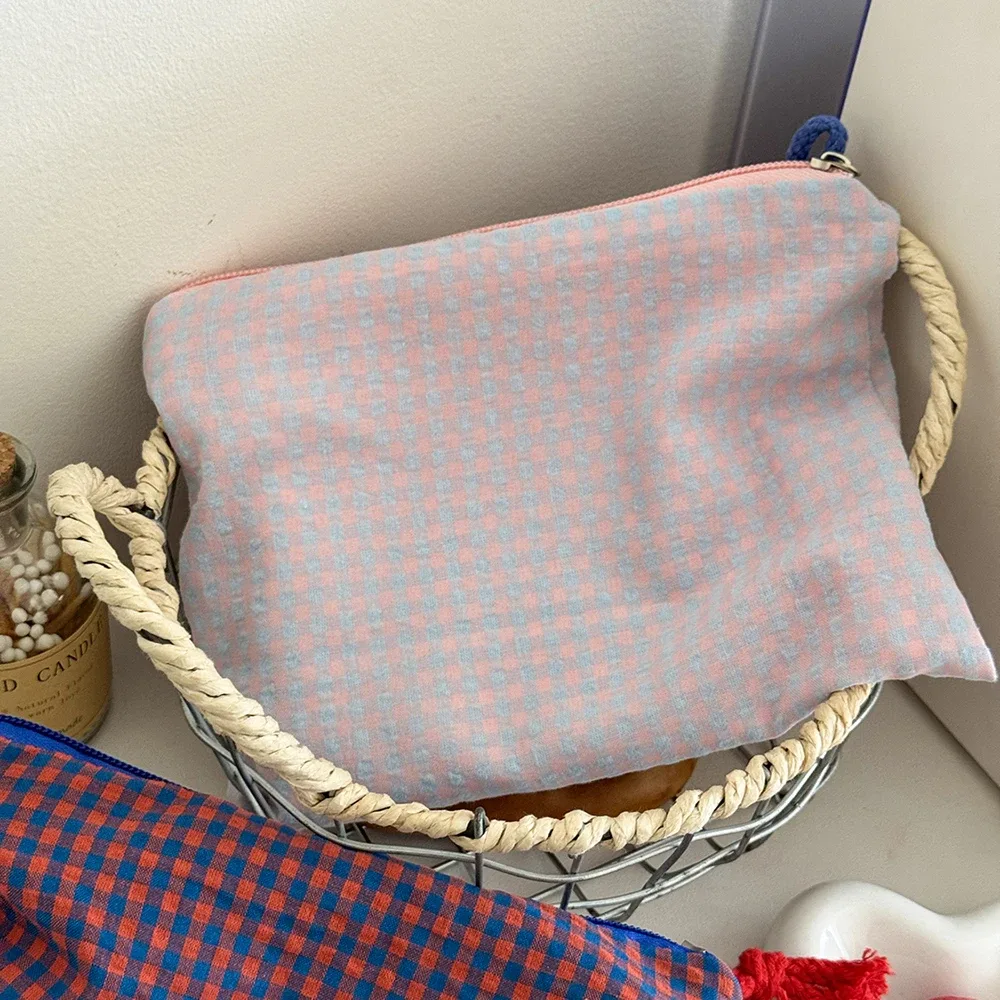 sac à main à cosmétiques en maille simple pour femmes, pochette de grande capacité, organisateur de voyage, sac de maquillage, mini rouge à lèvres, sac de rangement de maquillage