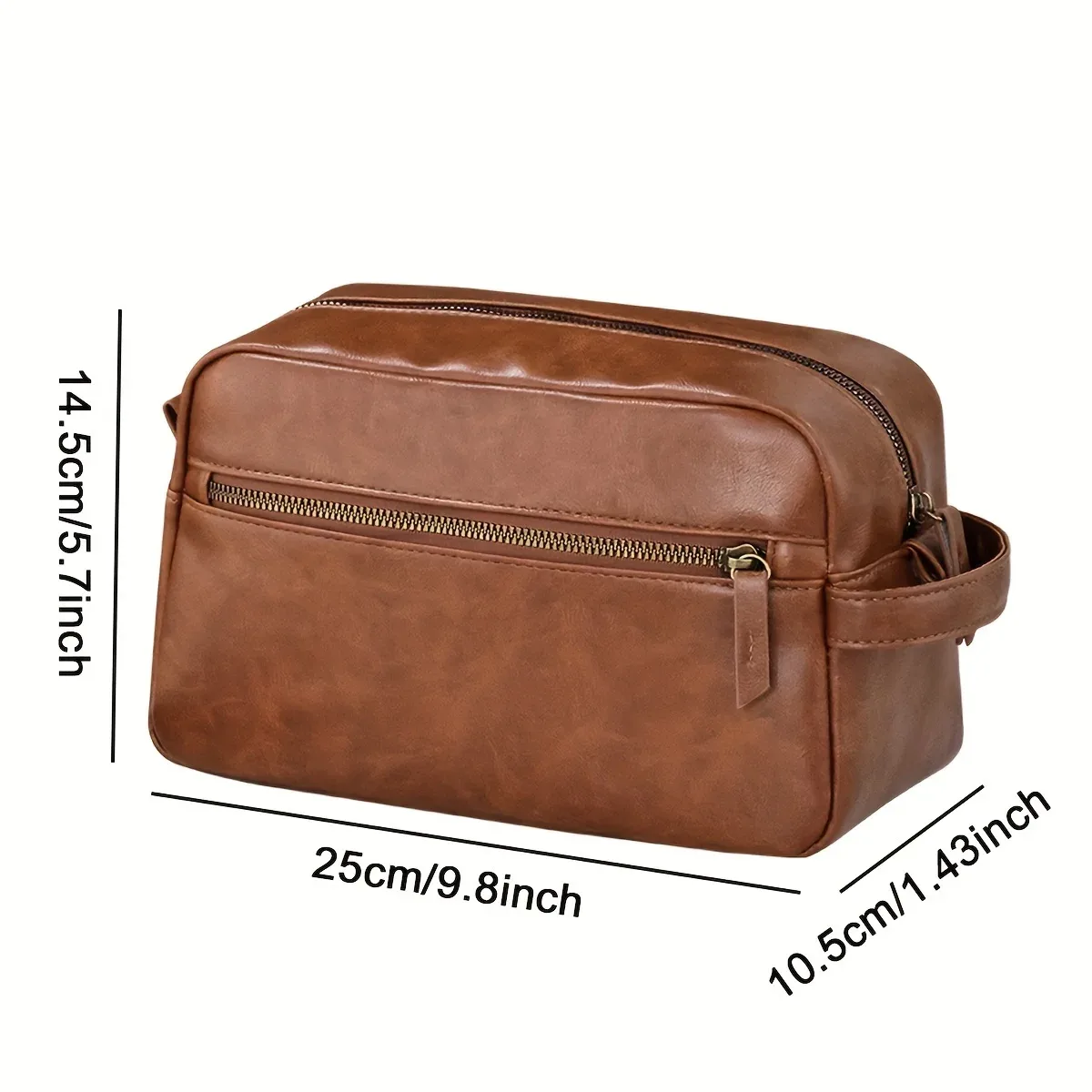 trousse de toilette imperméable en cuir pu pour hommes et femmes, voyage d'affaires, salle de bain, outils de rasage, sac de rangement, pochette de maquillage, sac à cosmétiques pour femmes