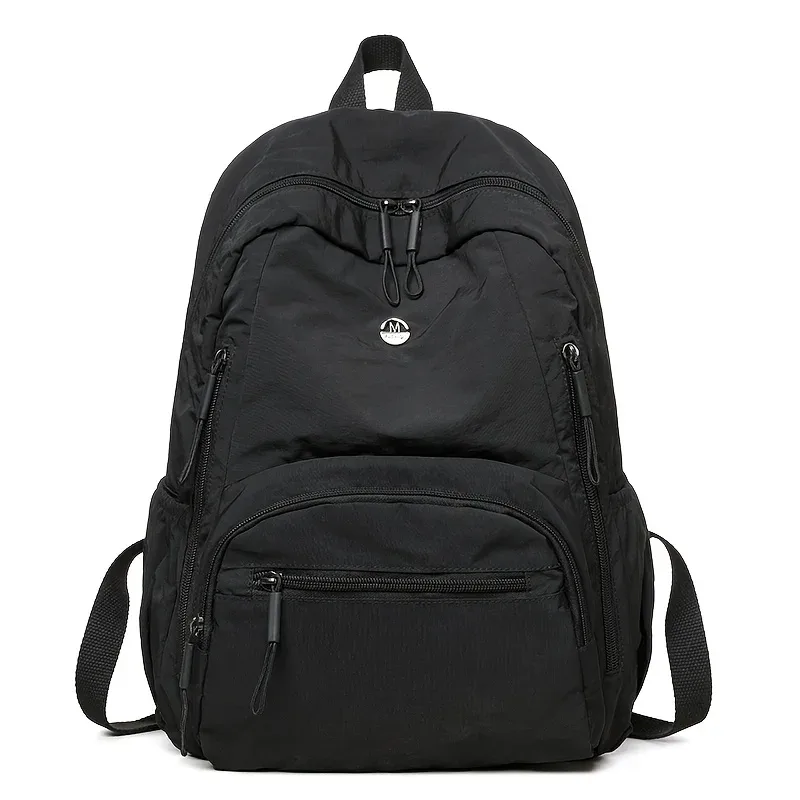 sac à dos minimaliste léger de grande capacité avec bretelles réglables, sacs à dos décontractés de voyage de sport de style collégial