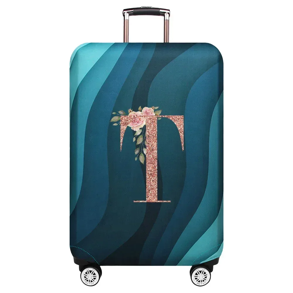 housse de protection élastique pour valise de voyage, série rose gold, adaptée aux valises de 18 à 32 pouces