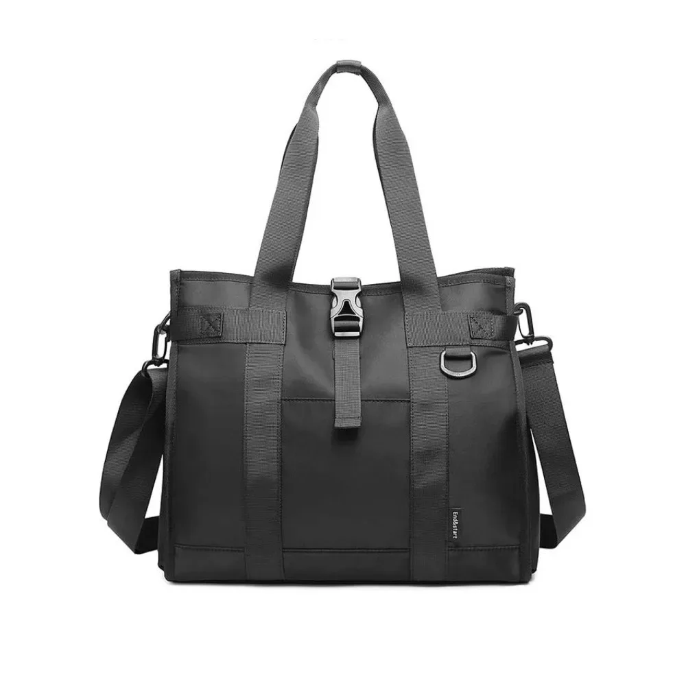 porte-documents oxford de grande capacité, couleur unie, sac à main multifonctionnel pour hommes, sac à bandoulière portable étanche, sac pour ordinateur portable